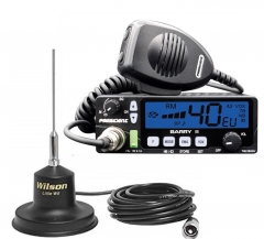 SET President Barry II CB-Funkgerät 12/24 Volt mit Wilson Littl Wil X